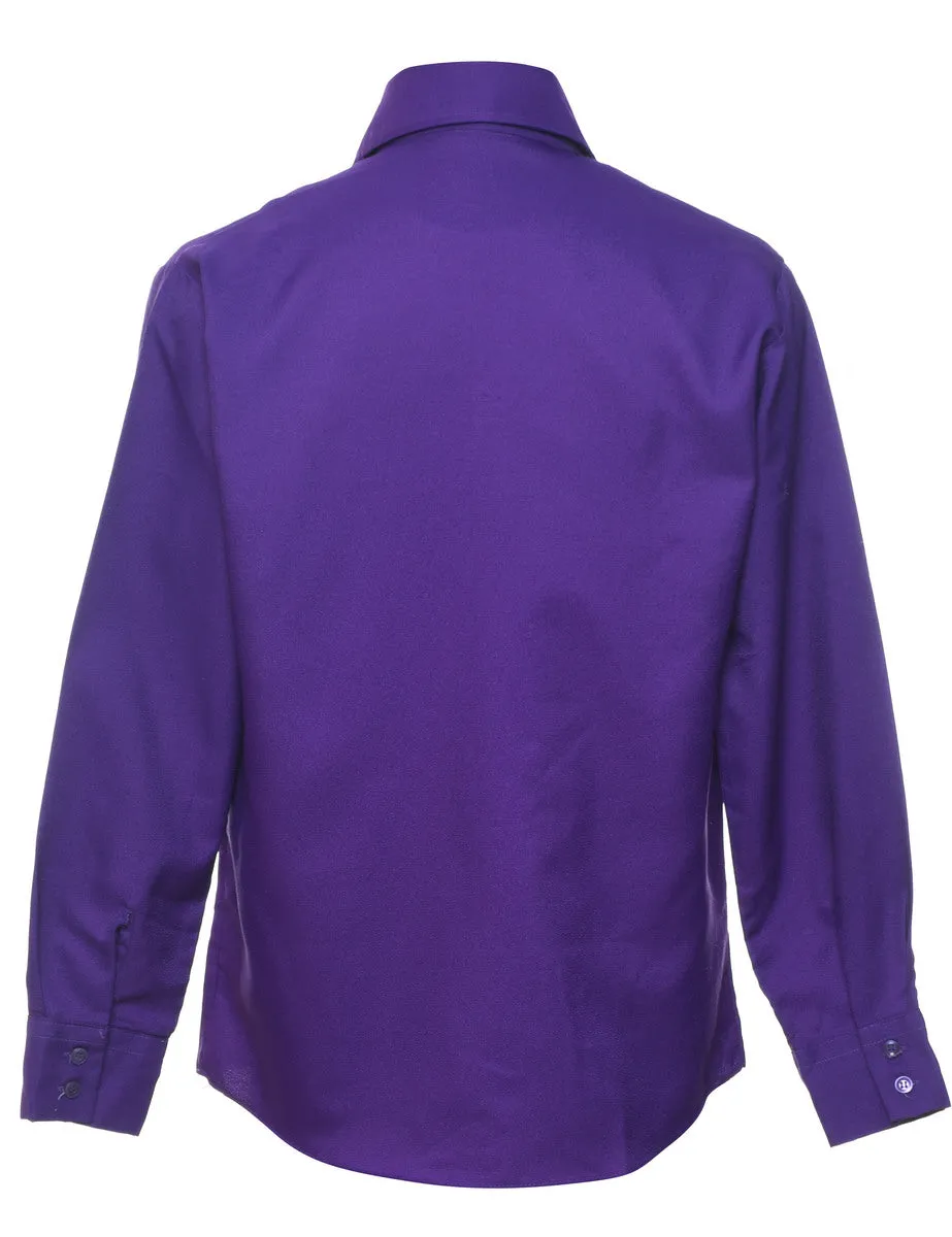 1970s Purple Shirt - M