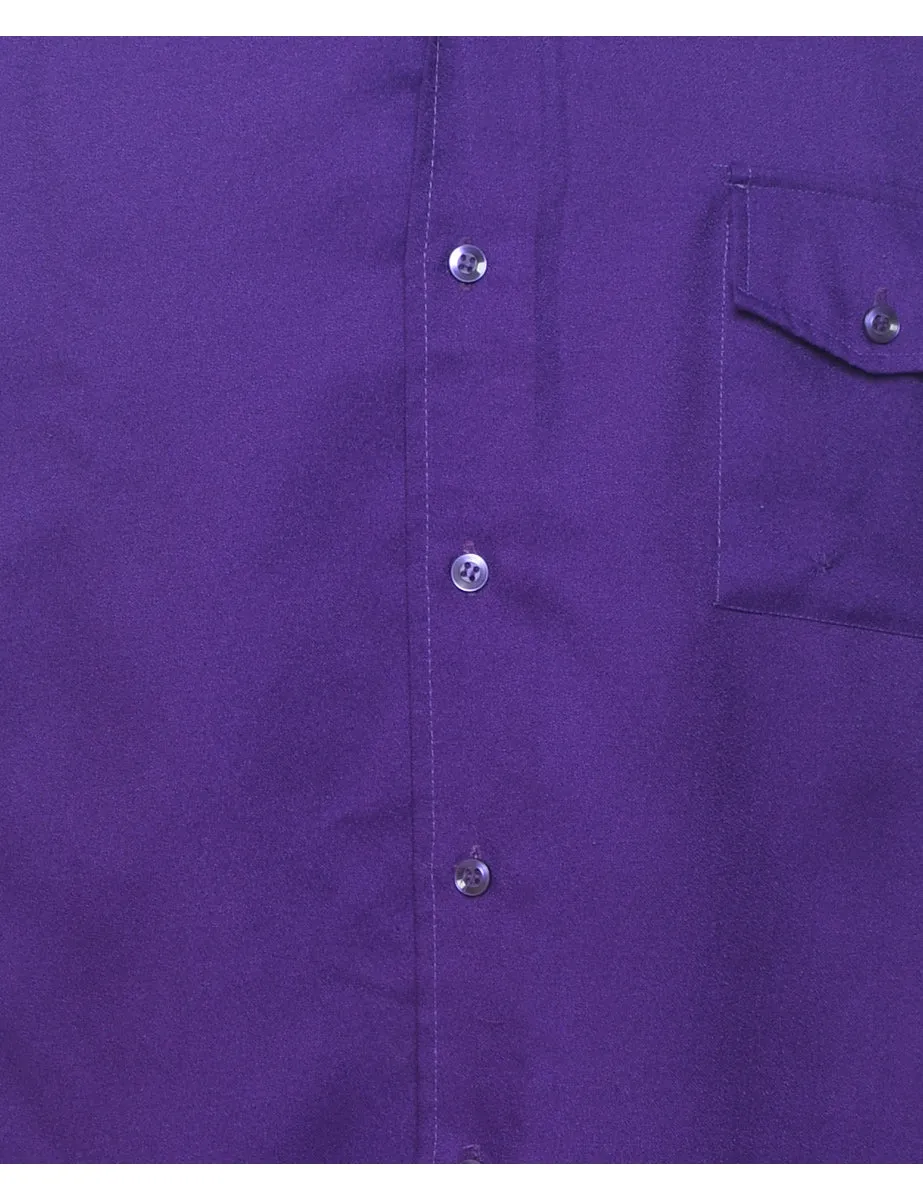 1970s Purple Shirt - M