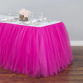 21 ft. Tulle Tutu Table Skirt (10 Colors)