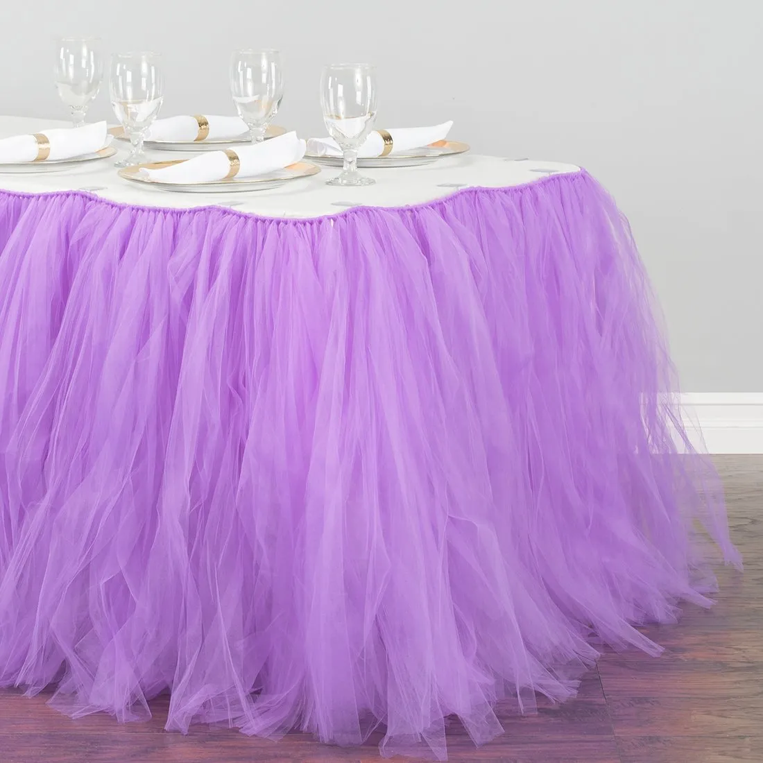 21 ft. Tulle Tutu Table Skirt (10 Colors)