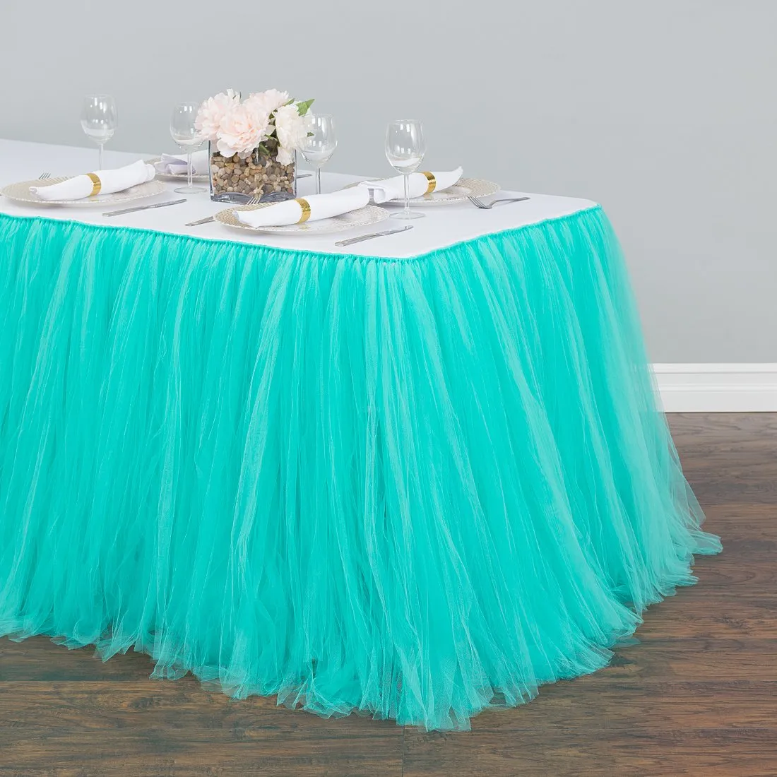 21 ft. Tulle Tutu Table Skirt (10 Colors)