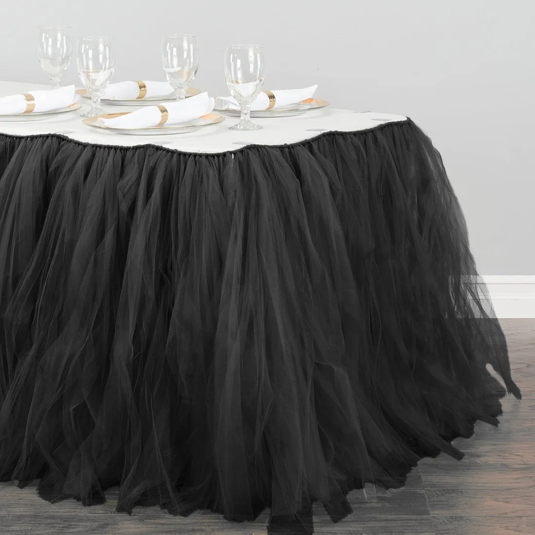 21 ft. Tulle Tutu Table Skirt (10 Colors)