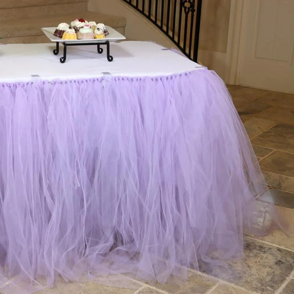 21 ft. Tulle Tutu Table Skirt (10 Colors)