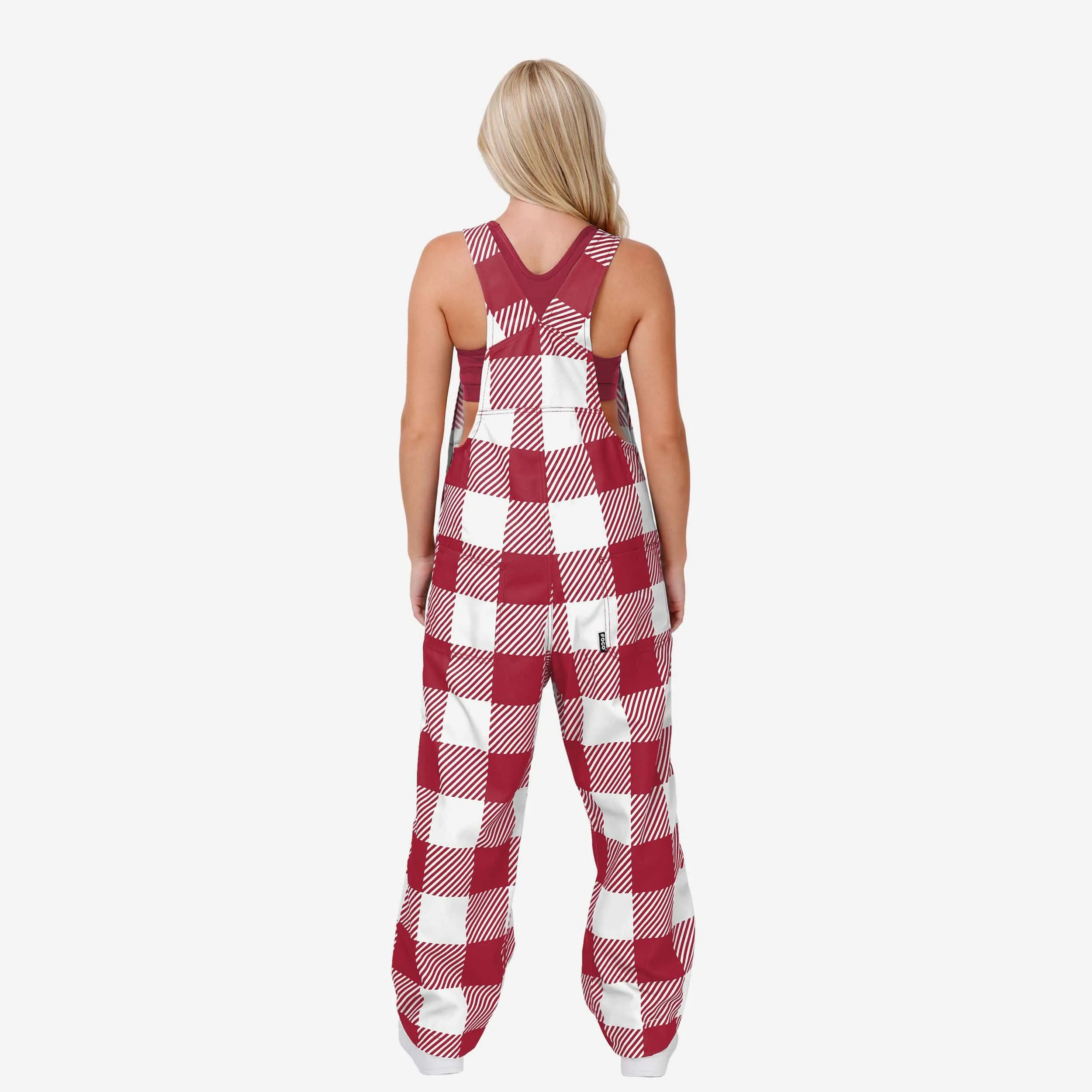 Alabama Crimson Tide Womens Plaid Bib Overalls