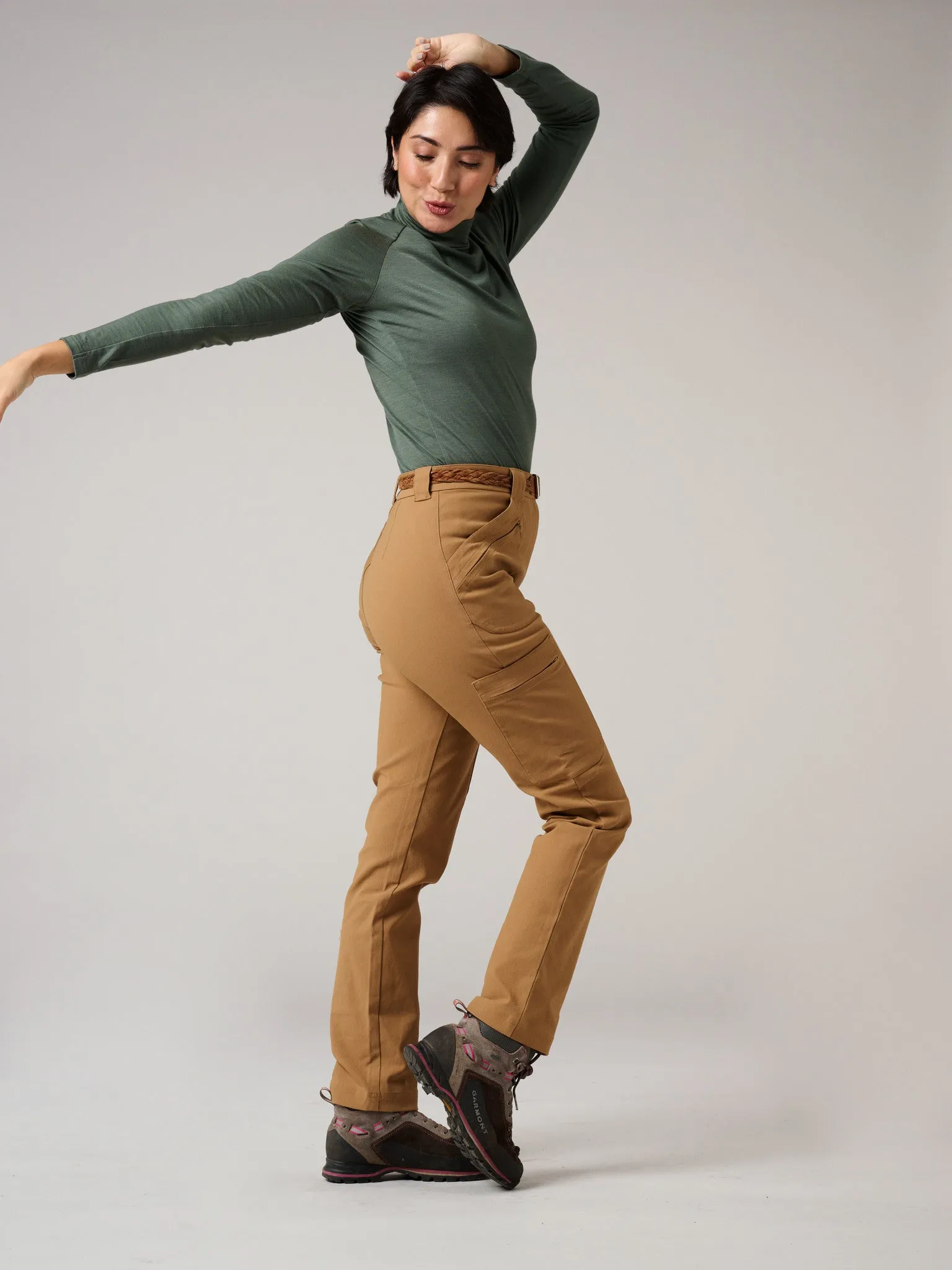 Amelia Hiking Pants with Lengths Camel