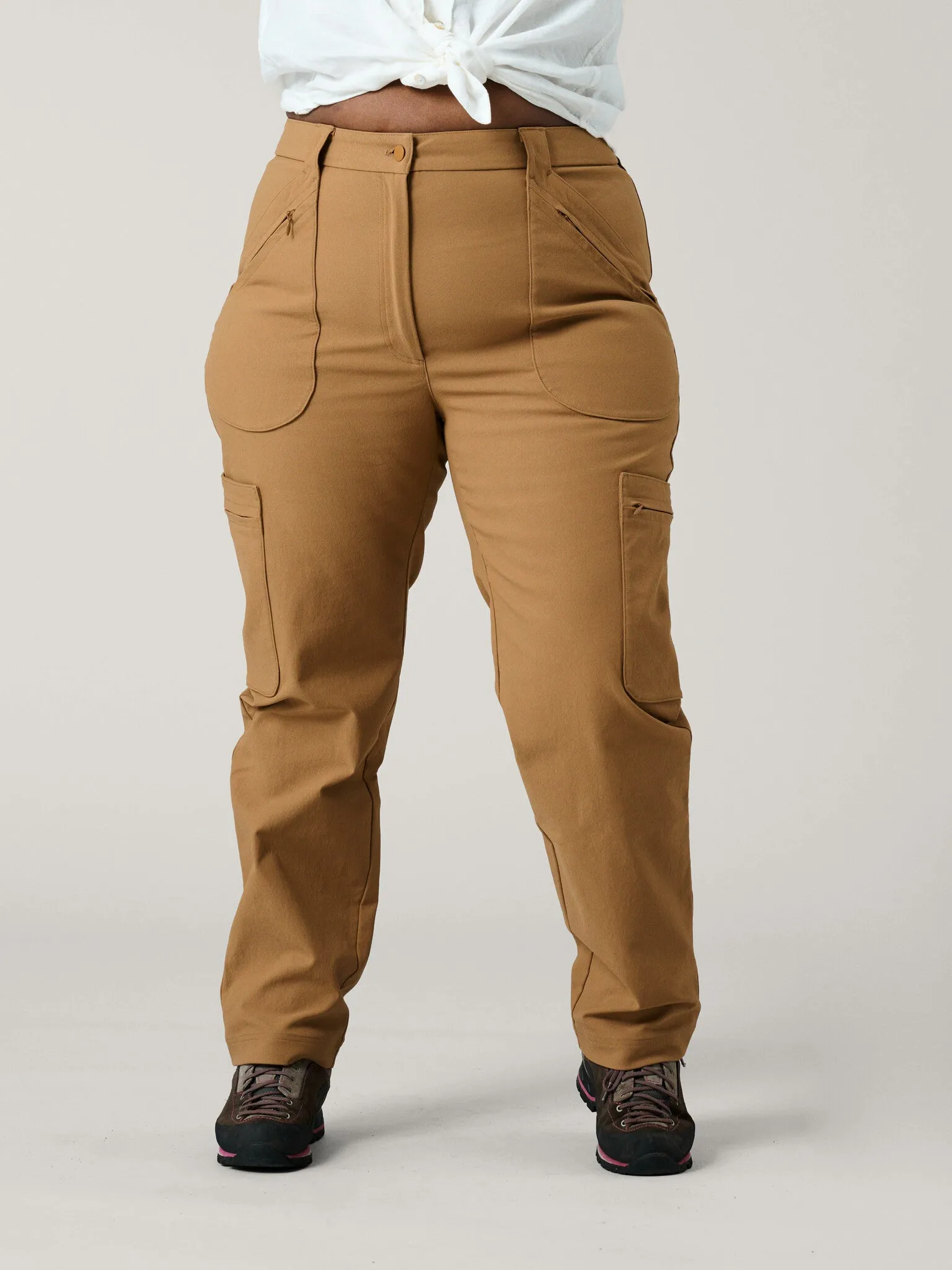 Amelia Hiking Pants with Lengths Camel