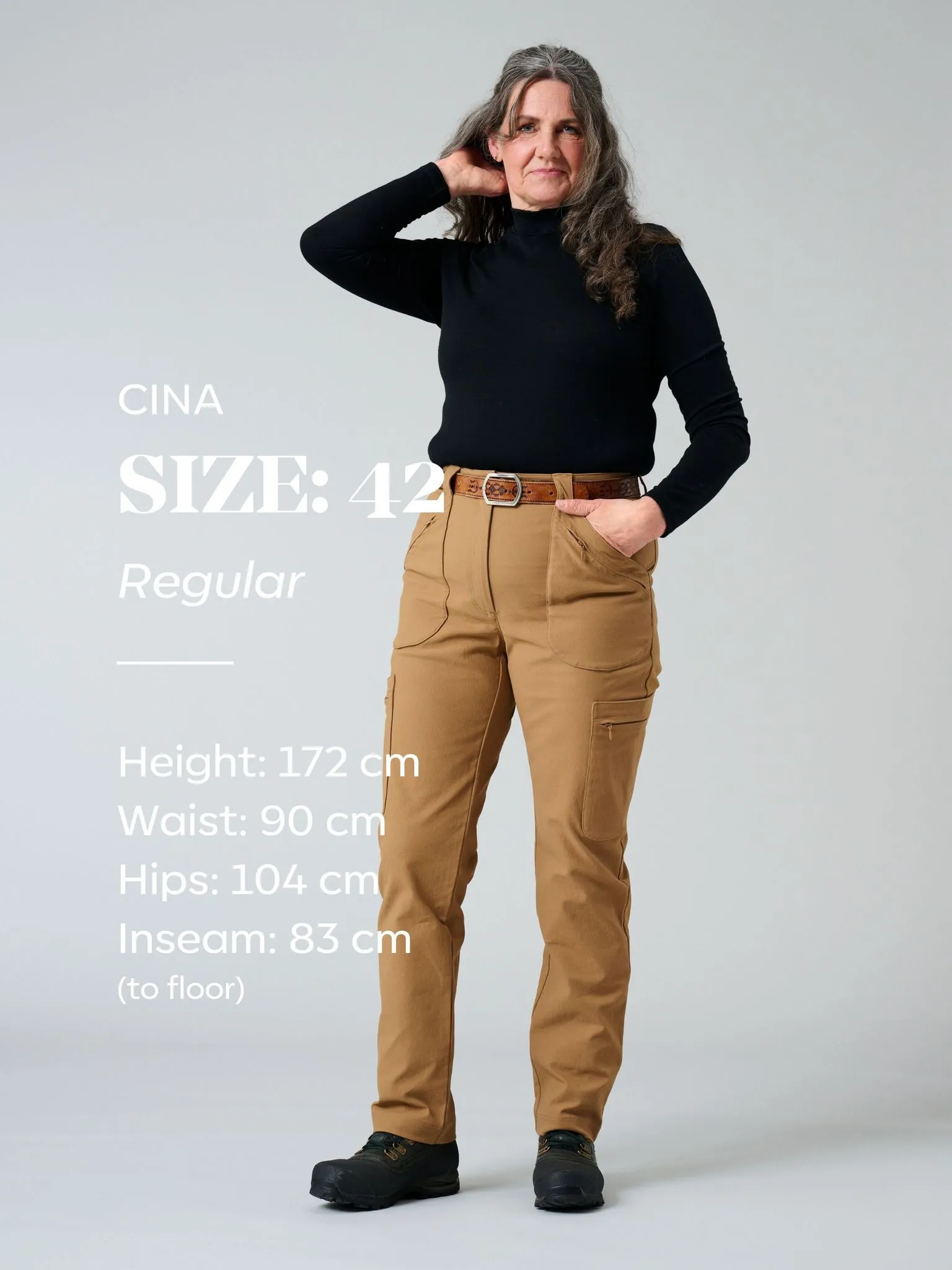 Amelia Hiking Pants with Lengths Camel