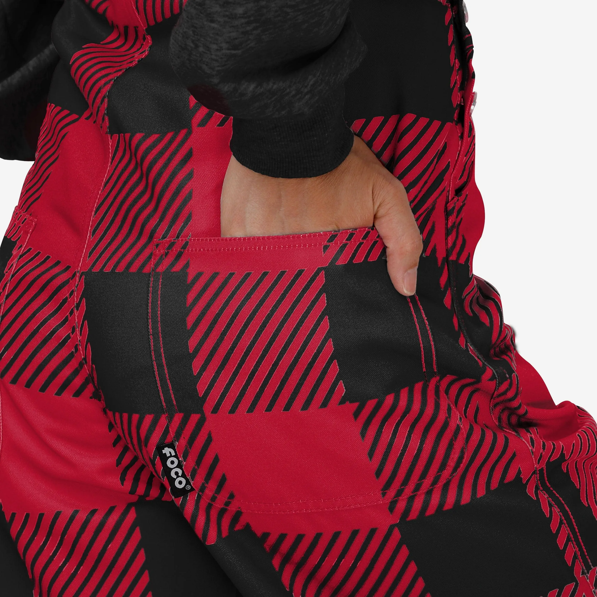 Atlanta Falcons Womens Plaid Bib Overalls