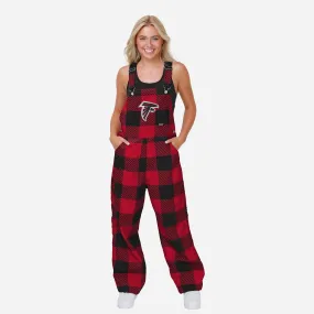 Atlanta Falcons Womens Plaid Bib Overalls