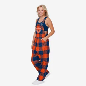 Auburn Tigers Womens Plaid Bib Overalls