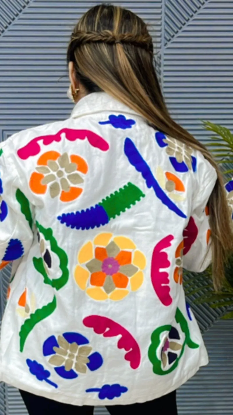 Beautiful Embroidery Jacket With Front Button GGR614