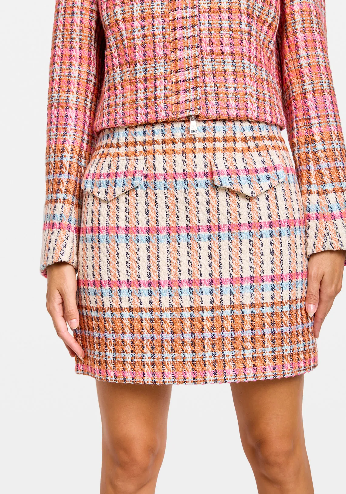 BERTIE MINI SKIRT WH CUSTOM CHECK