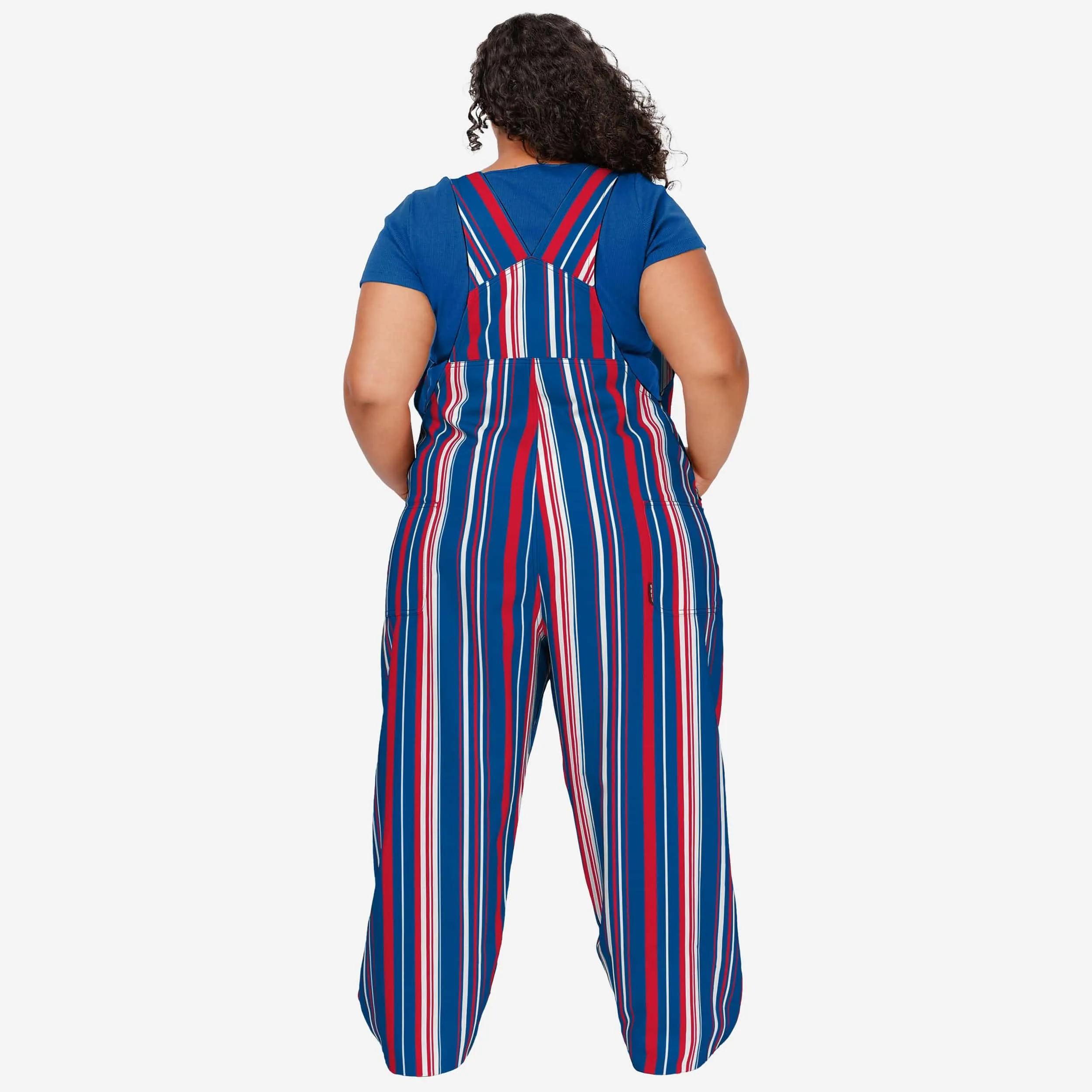 Buffalo Bills Womens Hyper Stripe Bib Overalls