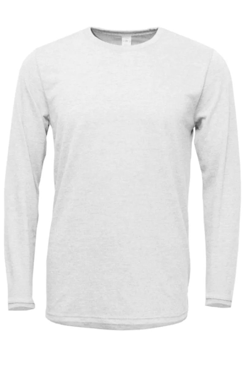 Camper Merry Christmas Adult Soft-Tek Blend Long Sleeve Tee