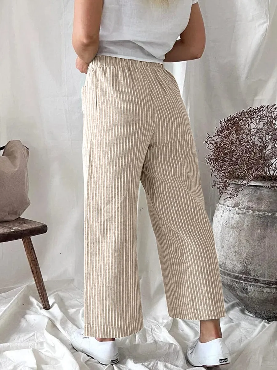 Casual Straight-Leg Stylish Comfortable Loose Pants