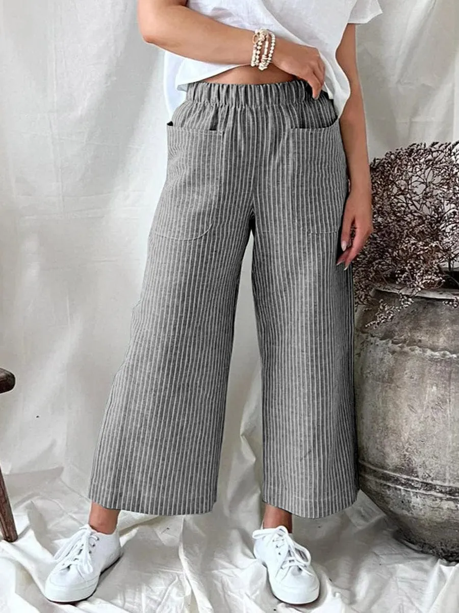 Casual Straight-Leg Stylish Comfortable Loose Pants