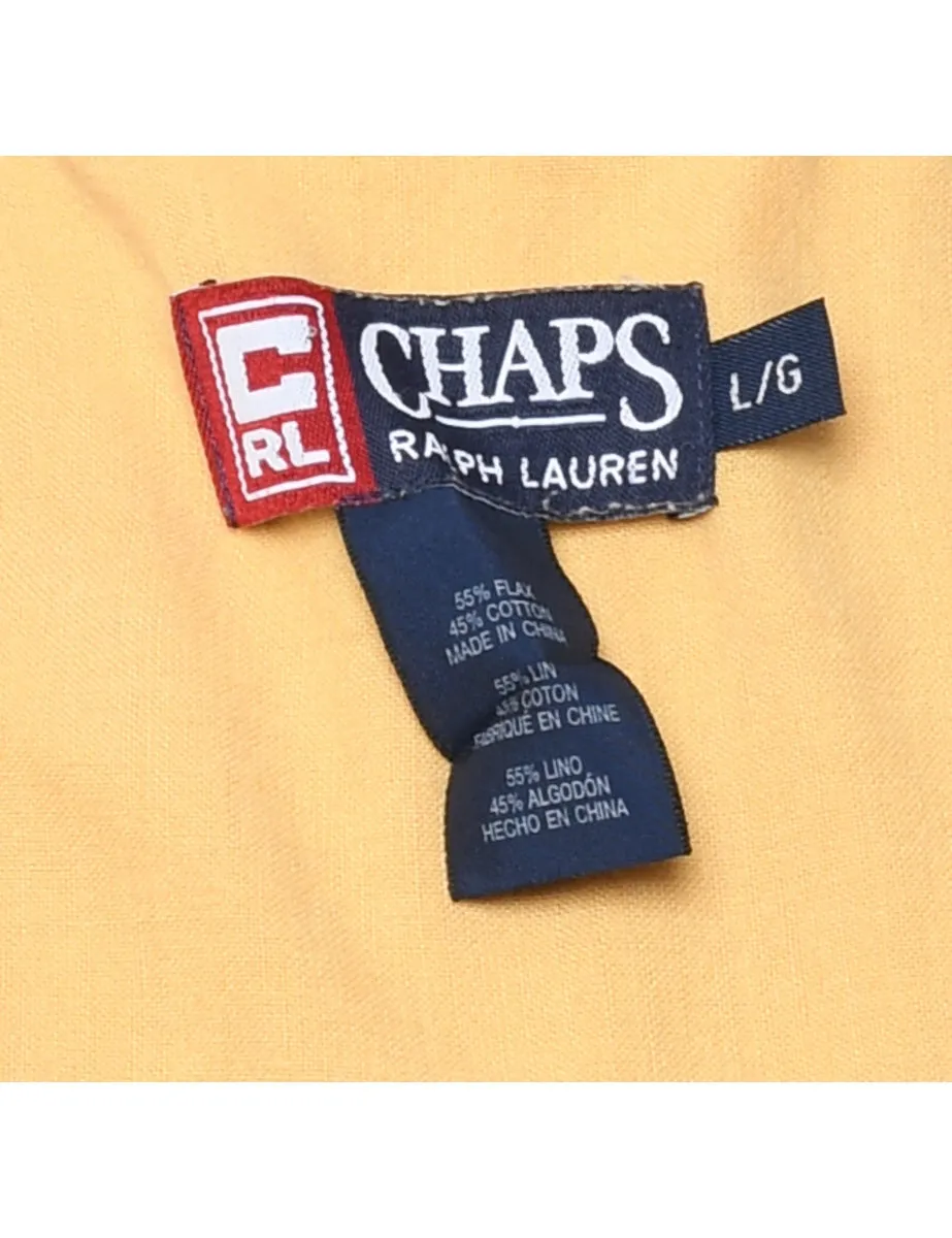 Chaps Yellow Smart Shirt - L