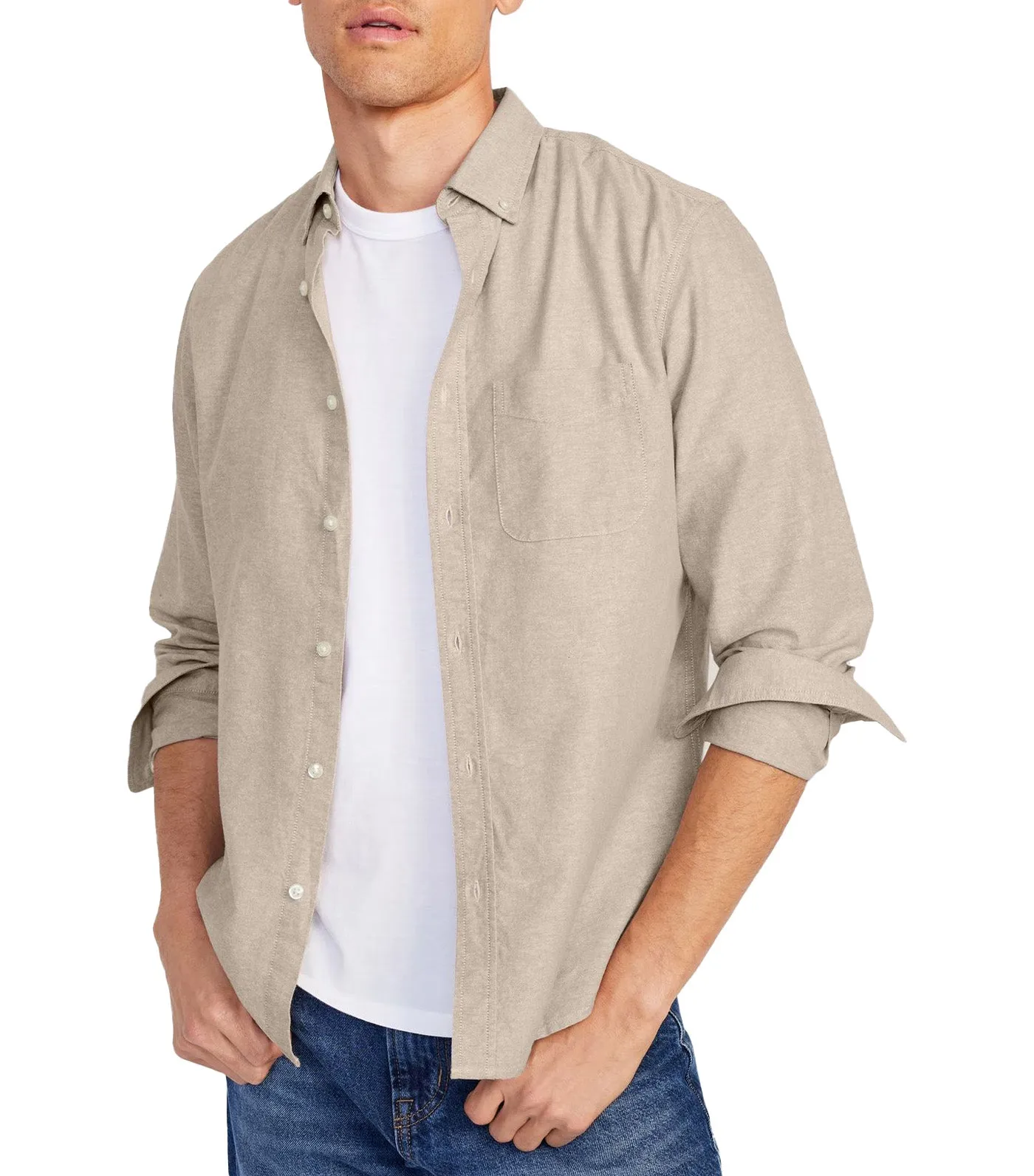 Classic Fit Everyday Oxford Shirt Warm Khaki