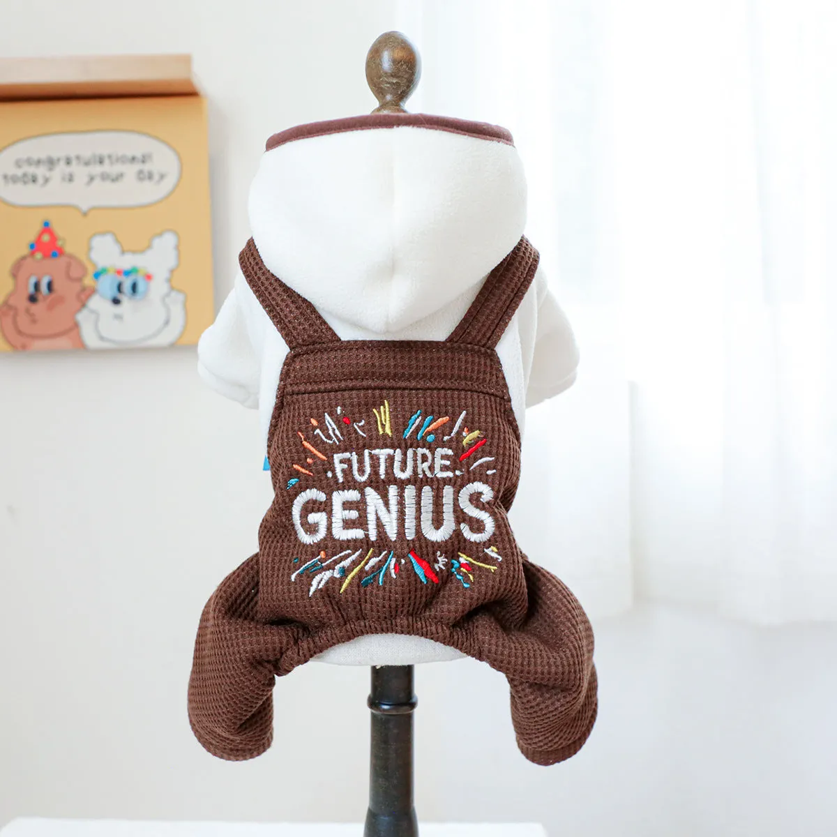 Dog Clothes | Autumn and Winter Corduroy Good Friends Overalls | Pet Clothing Collection