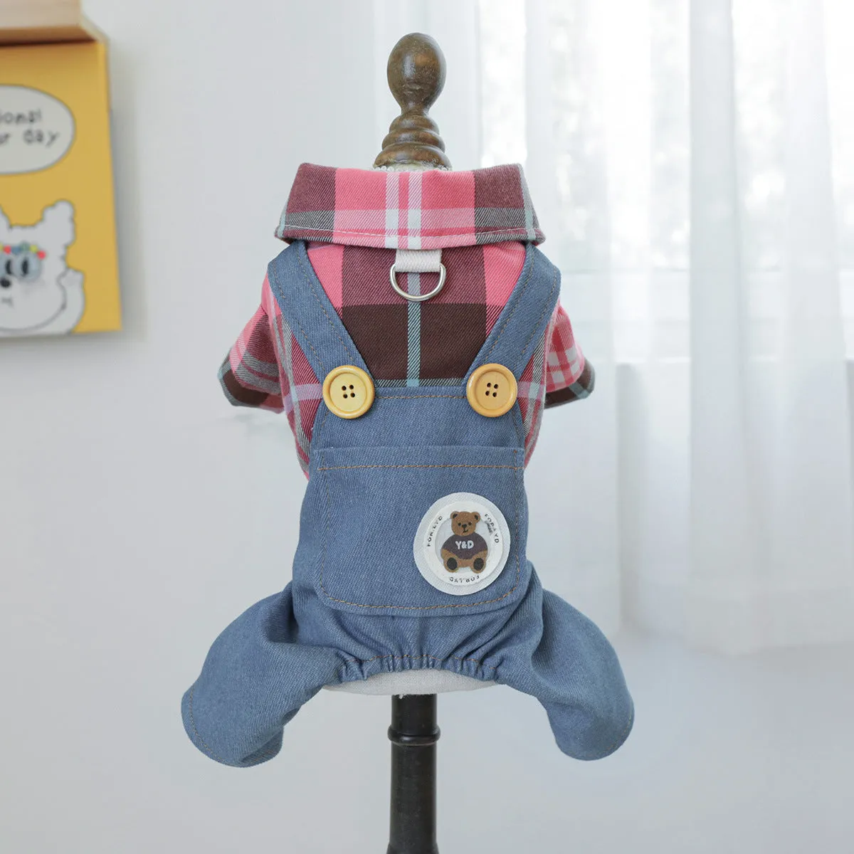 Dog Clothes | Autumn and Winter Corduroy Good Friends Overalls | Pet Clothing Collection