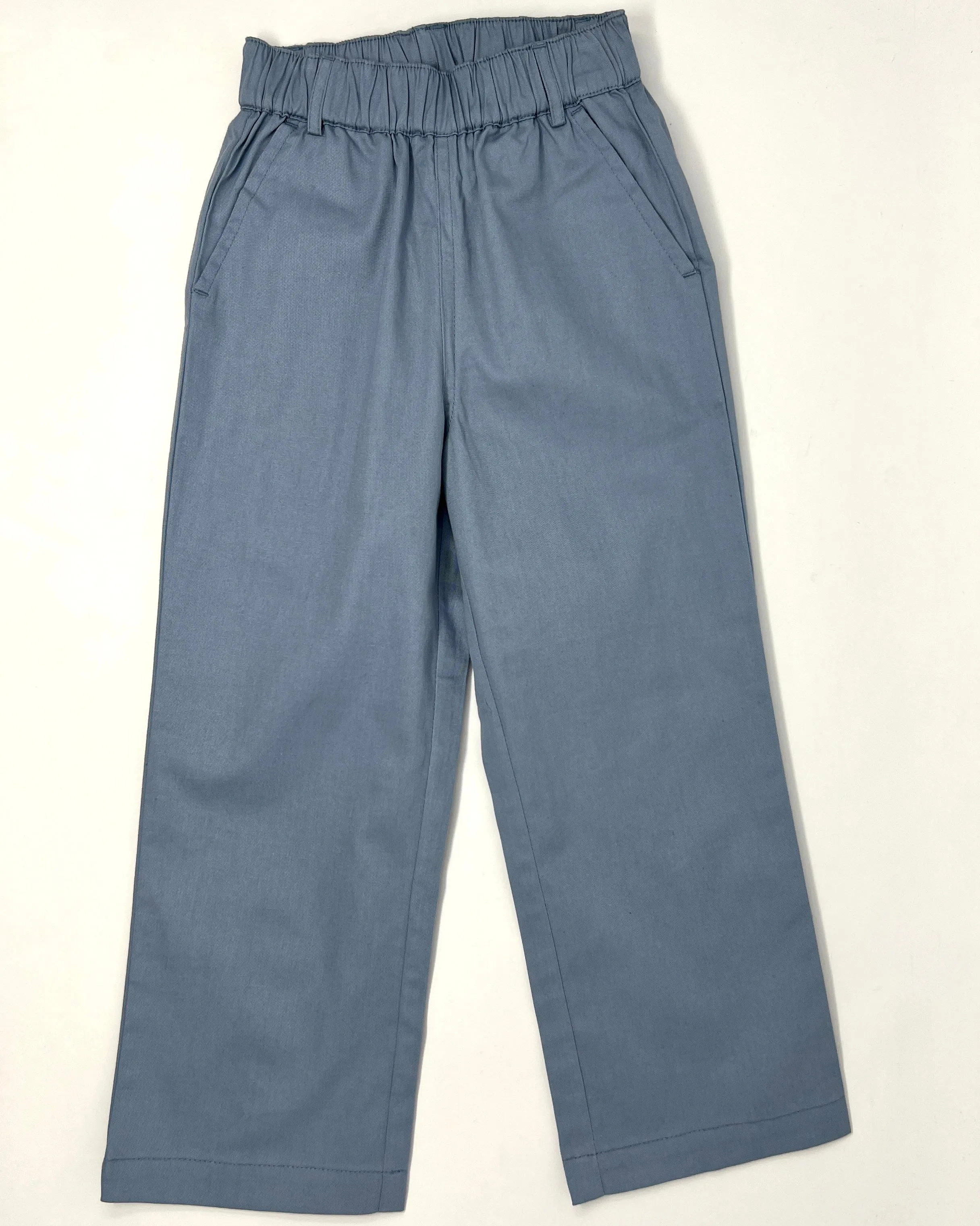 Elastic Pants - Dusty Blue