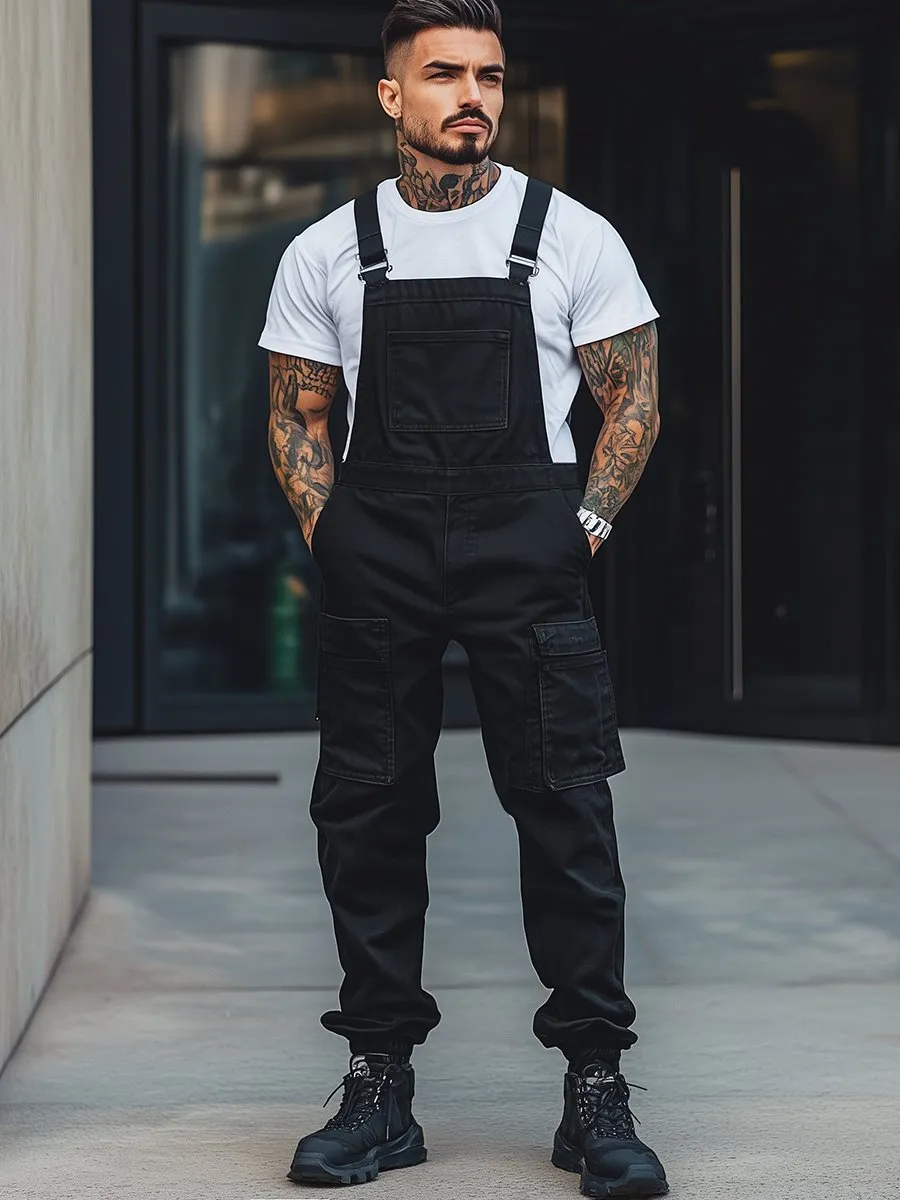 Fashion Street Multi-Pocket Overalls