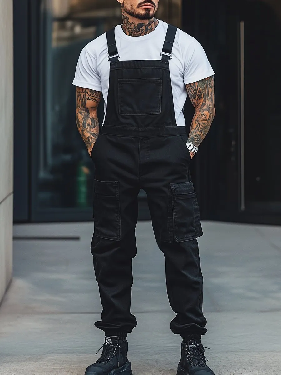 Fashion Street Multi-Pocket Overalls