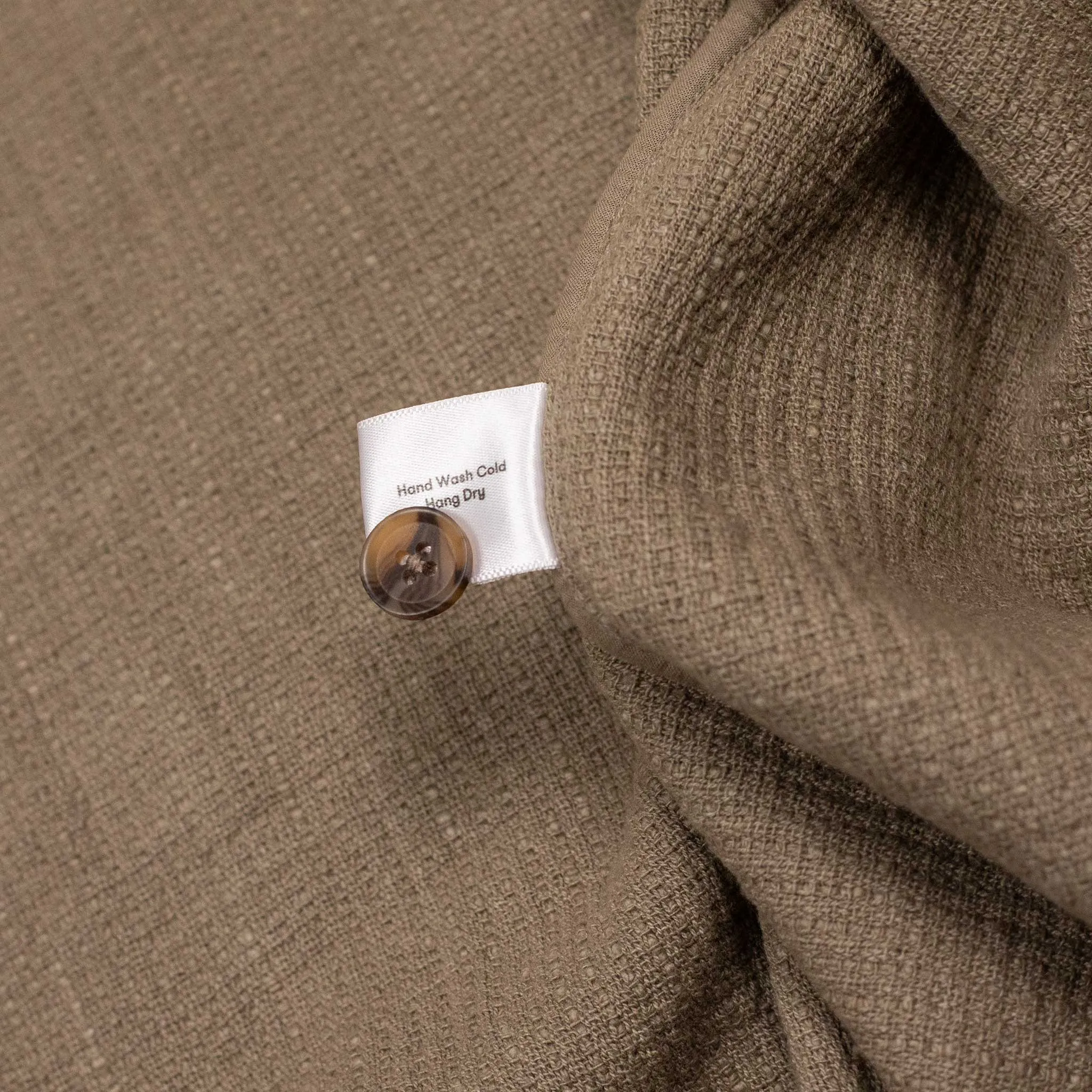 Field shirt jacket in moonrock taupe slubby cotton