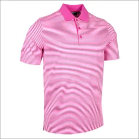 Glenmuir Letham Striped Mercerised Polo Shirt--