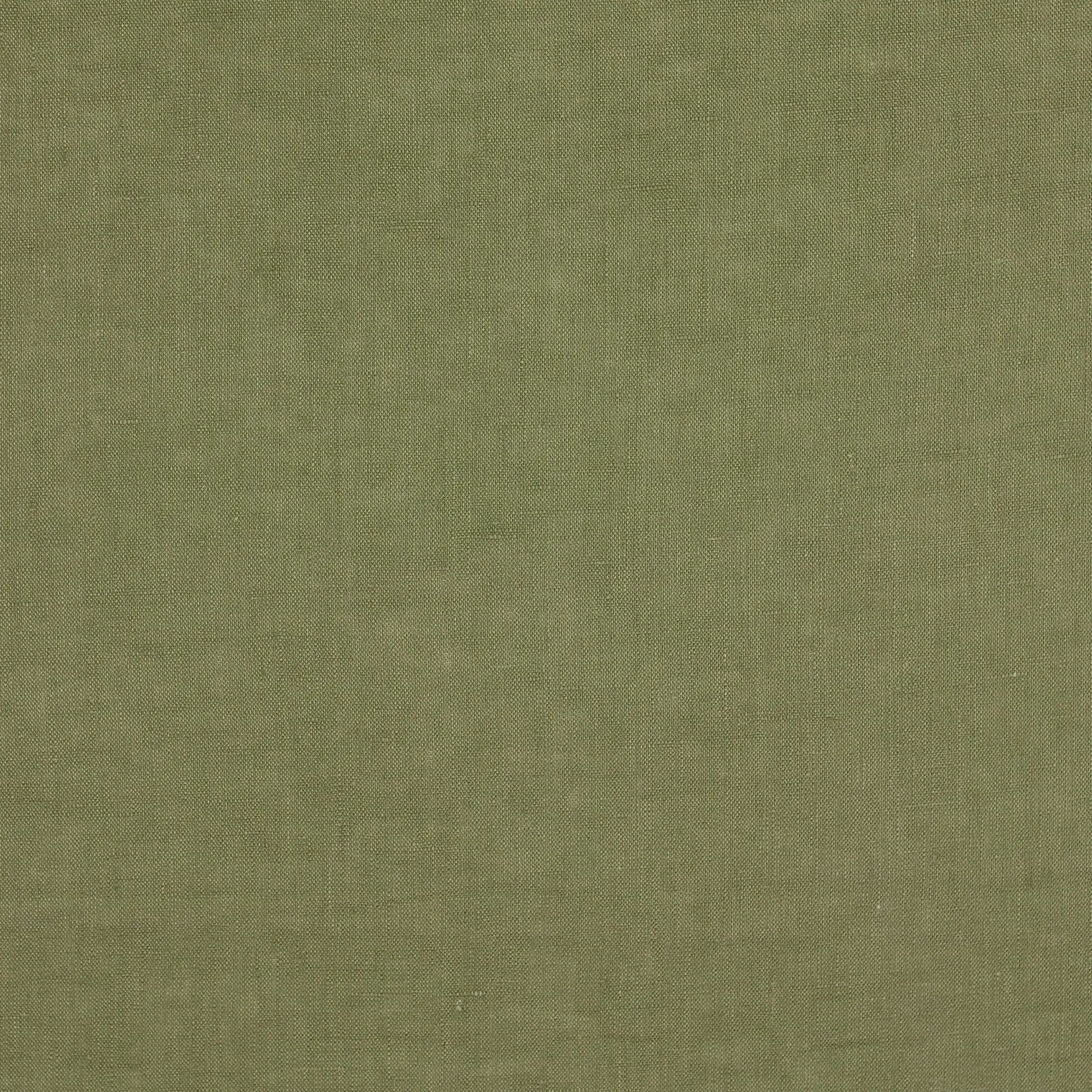 Khaki Pure Fine Linen Fabric