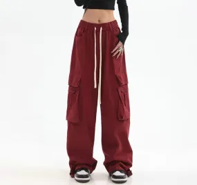 Leah Casual Wide Leg Cargo Pants