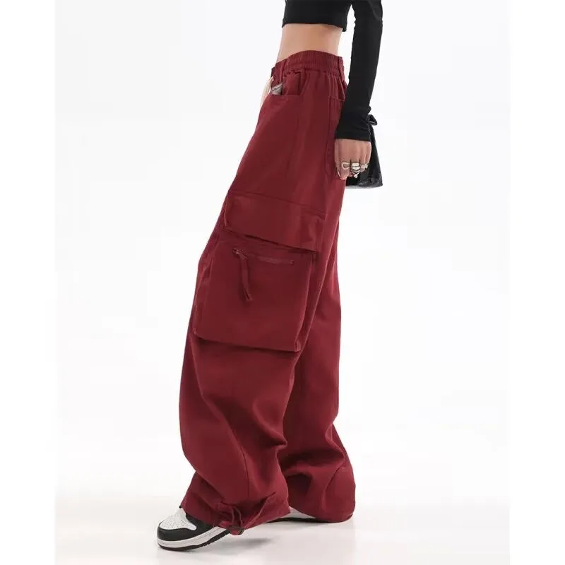 Leah Casual Wide Leg Cargo Pants