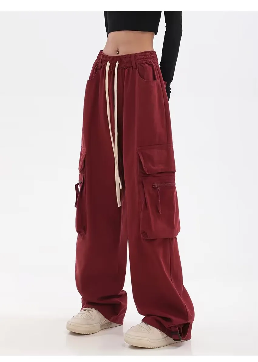 Leah Casual Wide Leg Cargo Pants