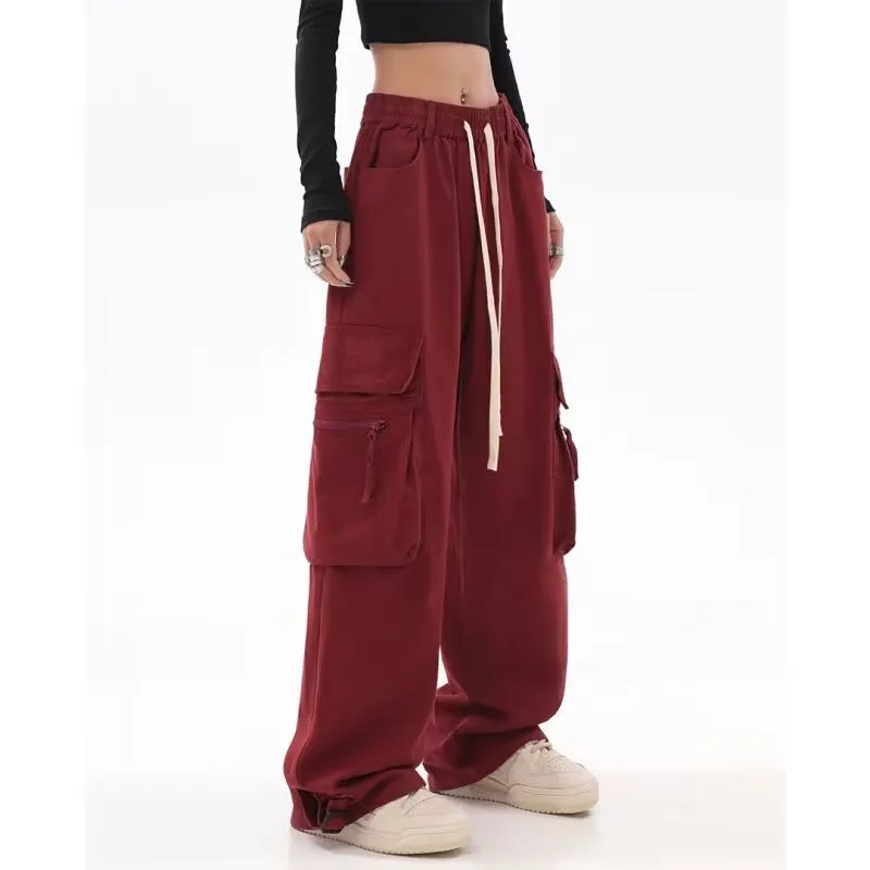 Leah Casual Wide Leg Cargo Pants