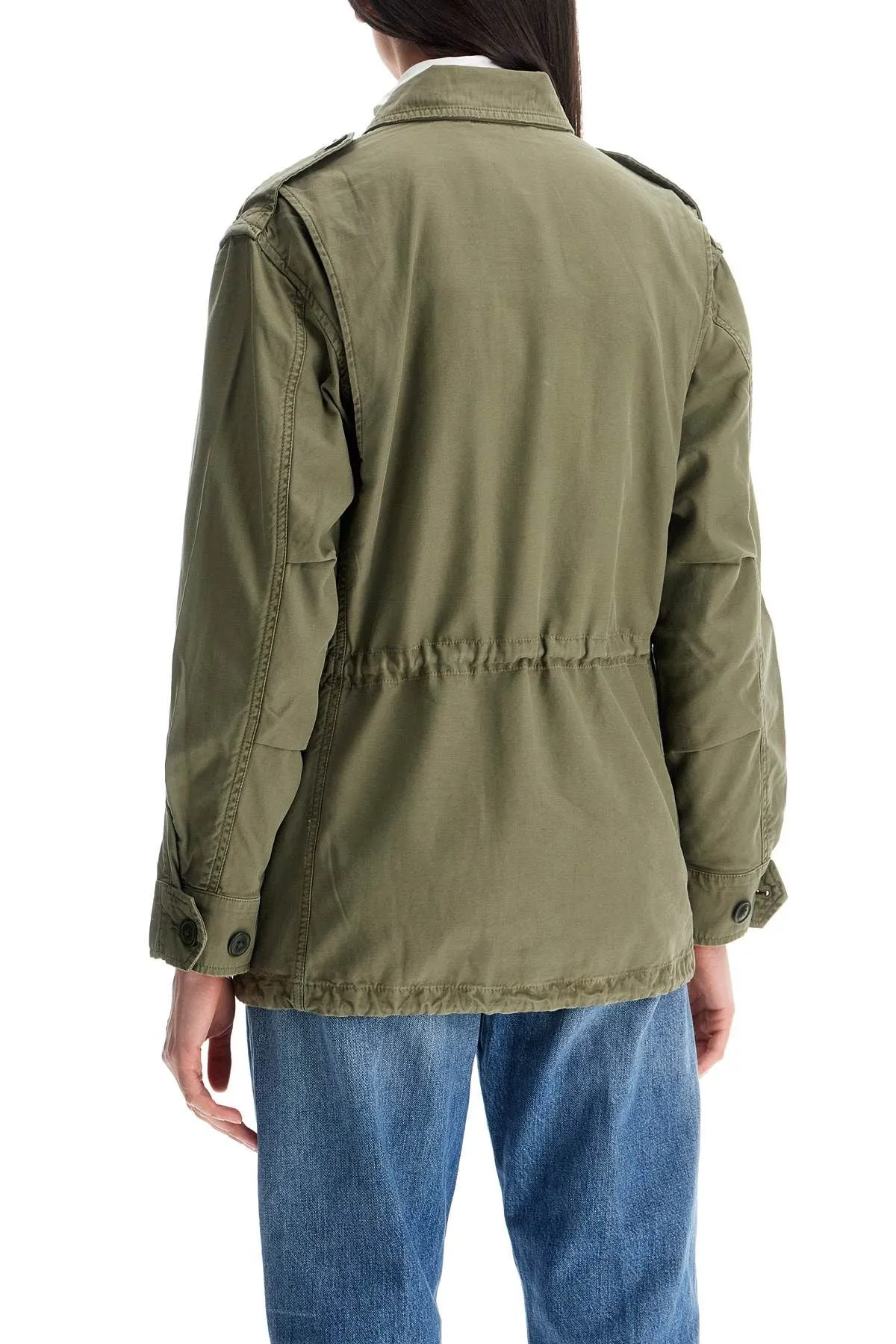 LOOSE OLIVE GREEN M51 JACKET IN COTTON