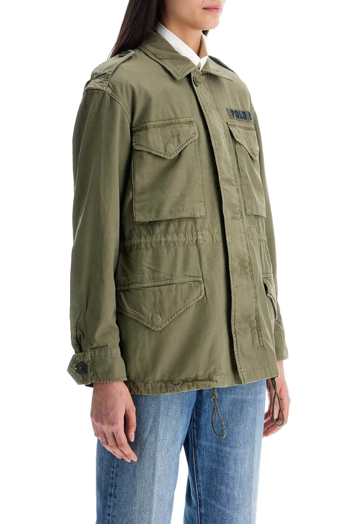 LOOSE OLIVE GREEN M51 JACKET IN COTTON