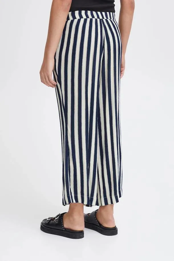 Marrakech Wide Leg Pants (Total Eclipse Stripe)