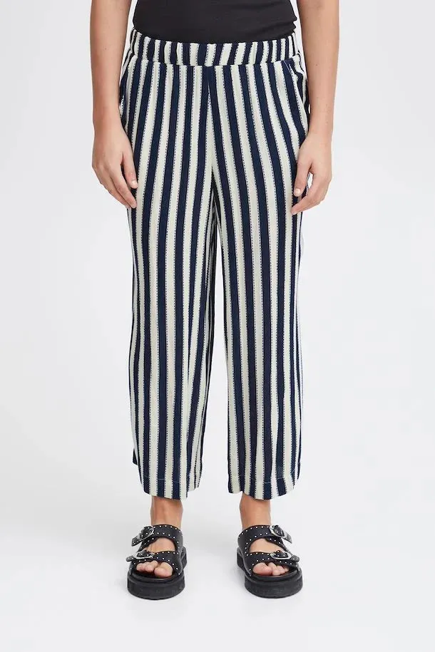 Marrakech Wide Leg Pants (Total Eclipse Stripe)