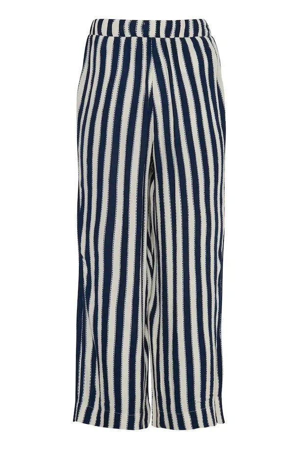 Marrakech Wide Leg Pants (Total Eclipse Stripe)