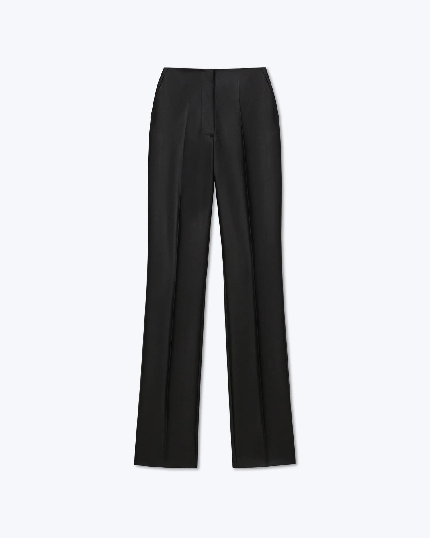 Maurie - Sale Tailored Satin Pants - Black