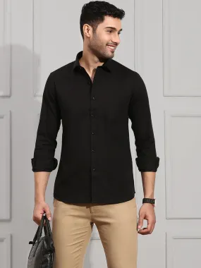 Men 100% Cotton Shirt Black CL2 GT8