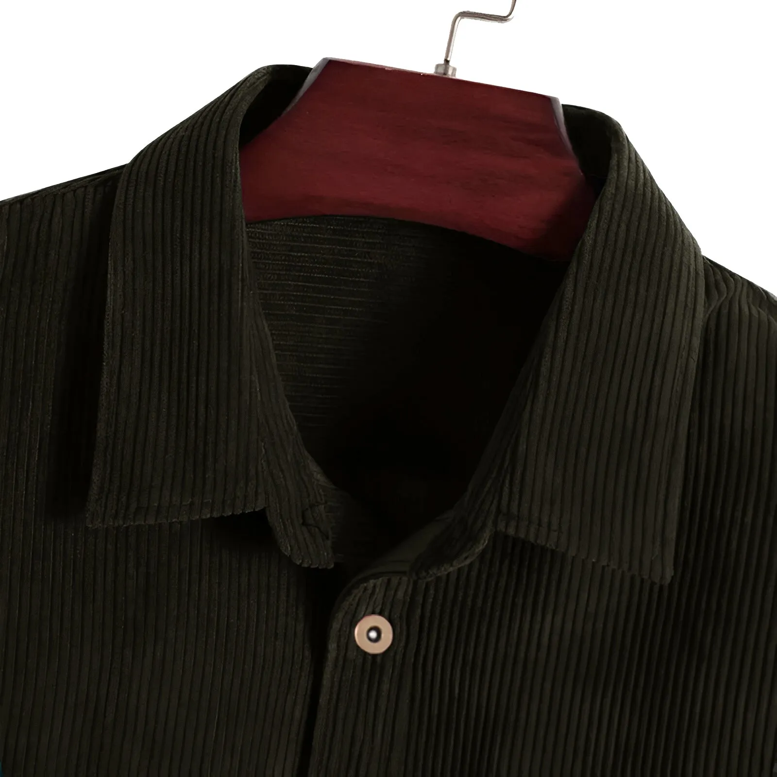 Men's Corduroy Cotton Regular fit Casual Shirt - Coffee