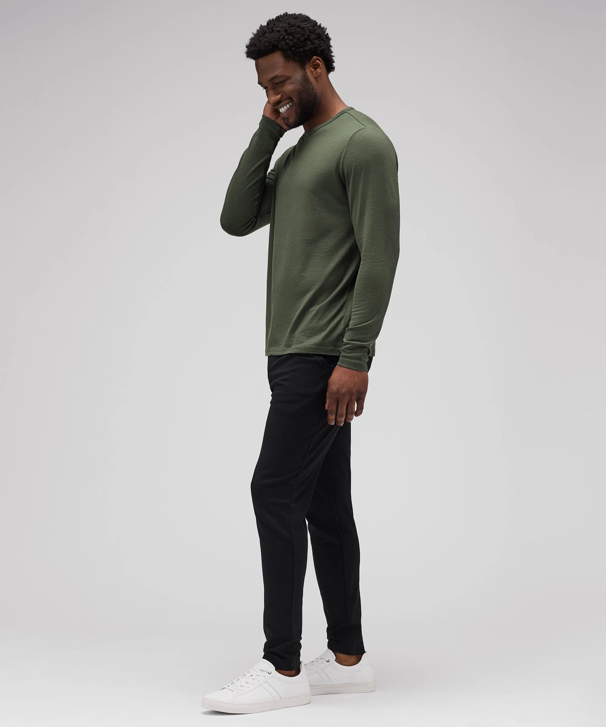 Men's Long Sleeve Merino Crew