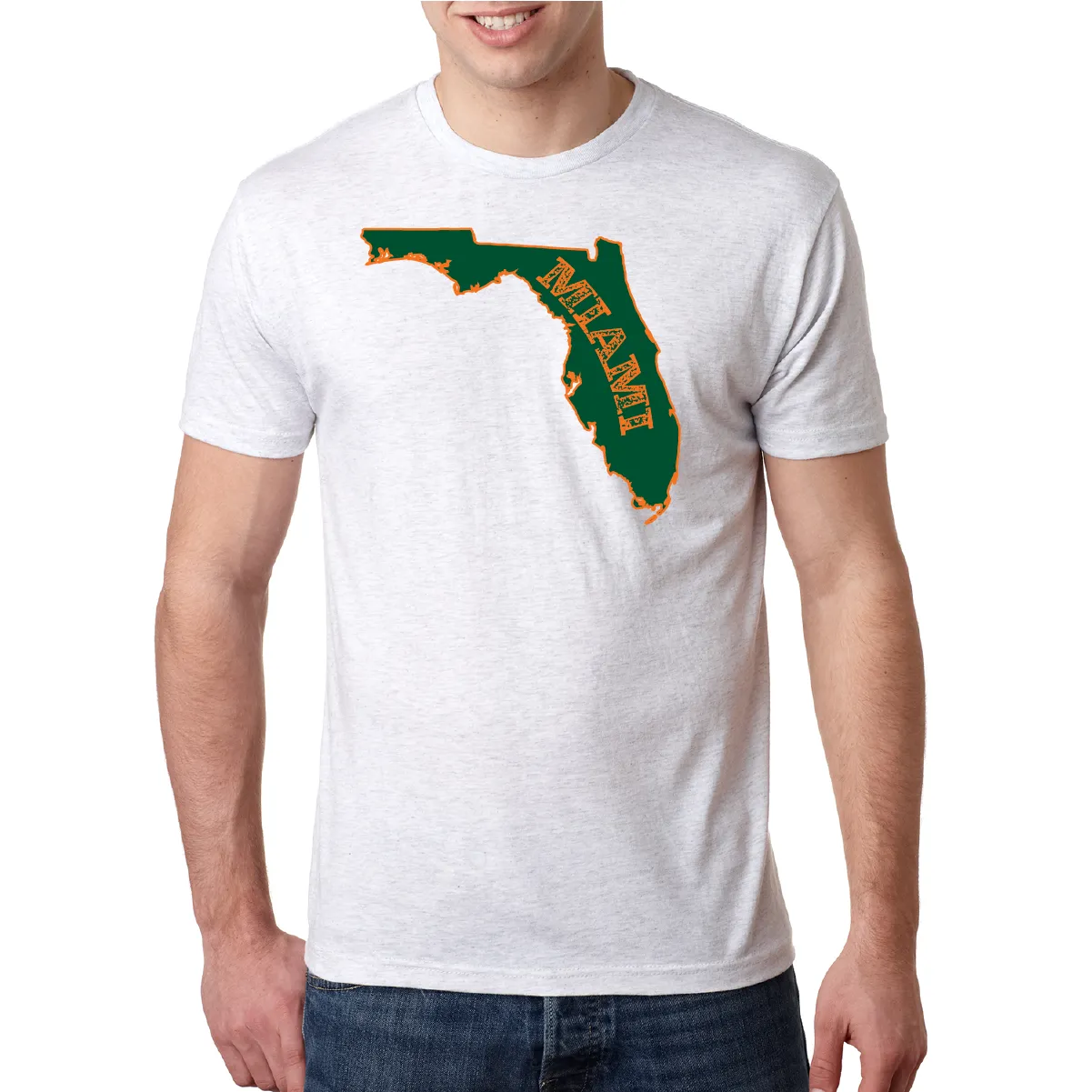 Miami Orange and Green Soft Tee