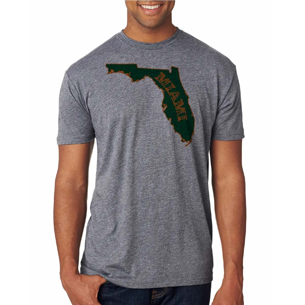 Miami Orange and Green Soft Tee