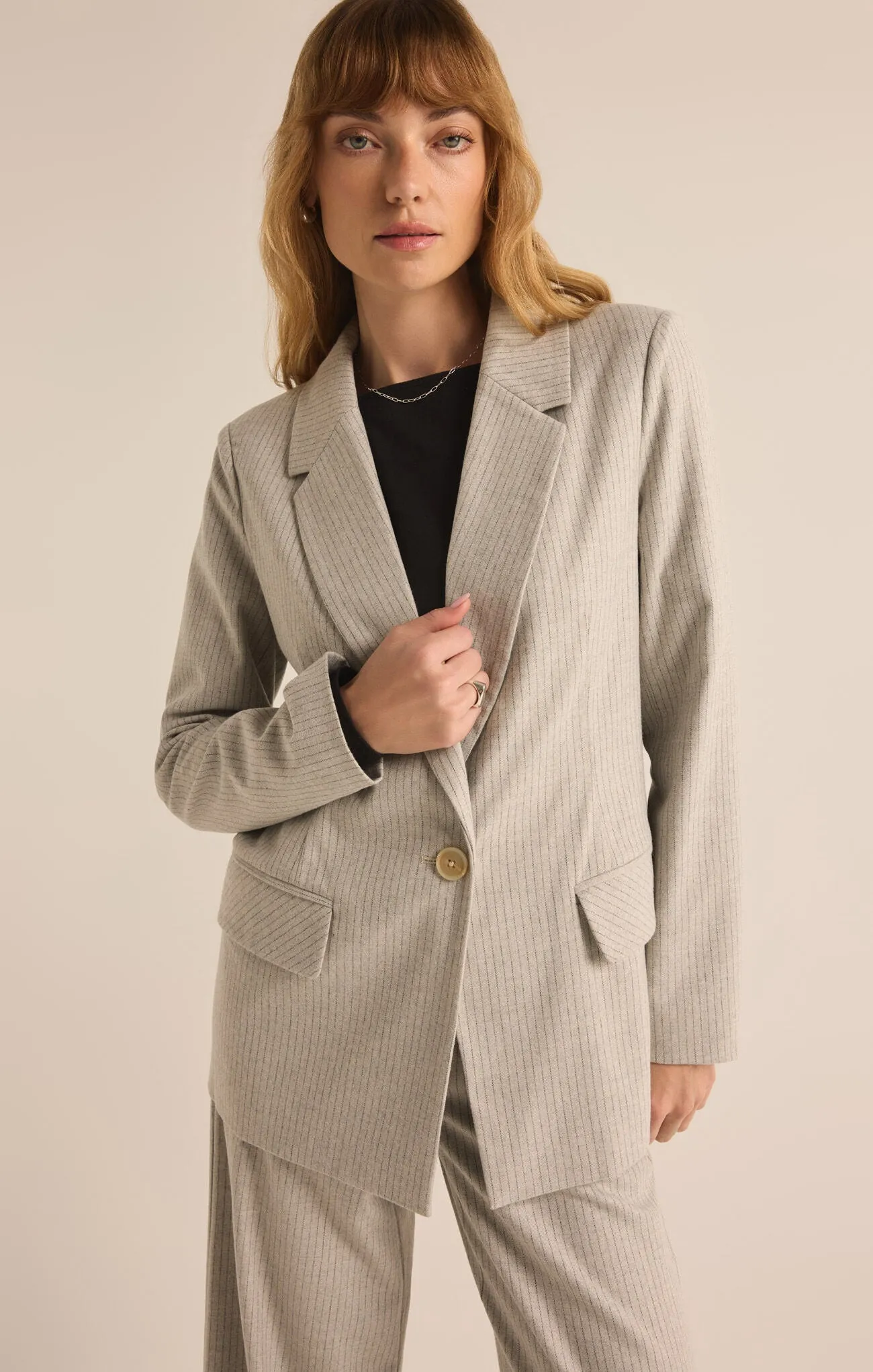 Monroe Pinstripe Blazer