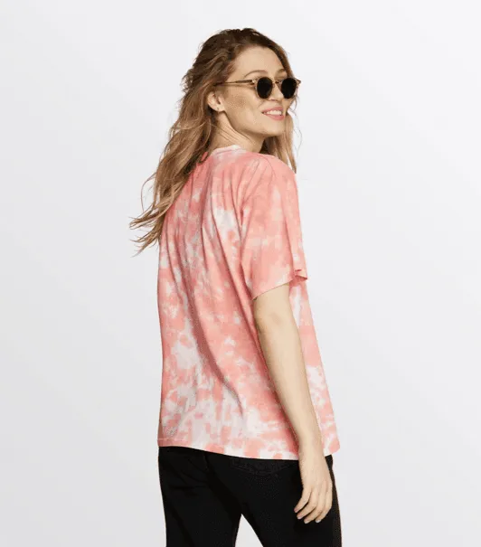 Mystic Tie Dye Tee Soft Coral