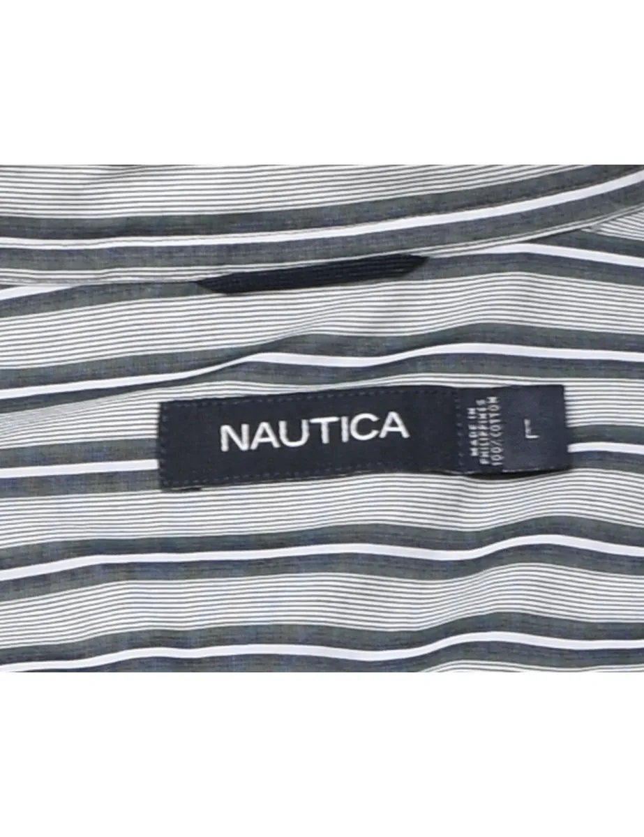 Nautica Striped Smart Shirt - L