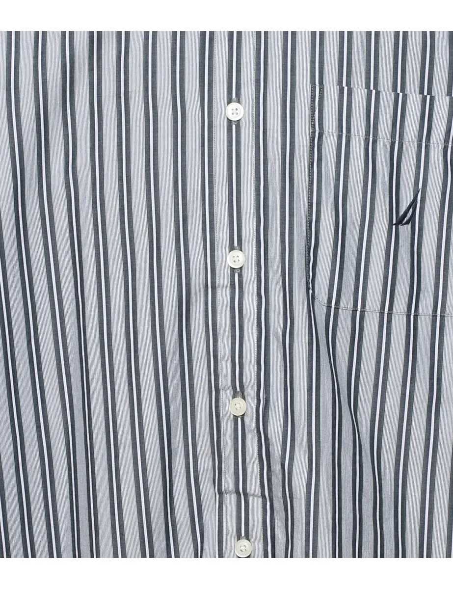 Nautica Striped Smart Shirt - L