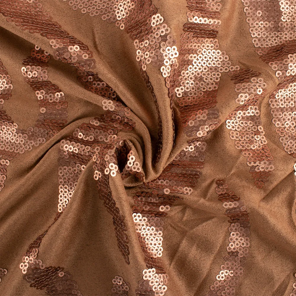 Novelty Fancy Suede - Sparkling - Camel